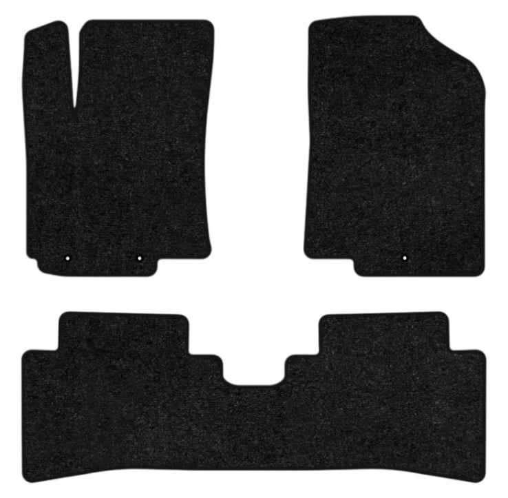 Коврики ворсовые в салон авто EVAtech Standard для Hyundai Solaris (RBr) 2010-2017 1 поколение Sedan EU черный кант HY33197ZV3LA3VEB