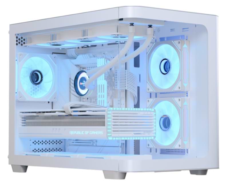 Корпус AEROCOOL P300C-G-WT-v1 (ACCS-PN02033.21) White без БЖ - Фото 1