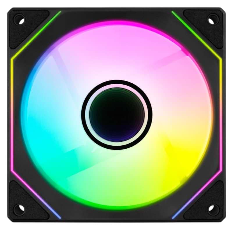 Корпусний вентилятор AEROCOOL Phantom M-3 Reverse 12 PWM ARGB Black (ACF3-MR11227.11)