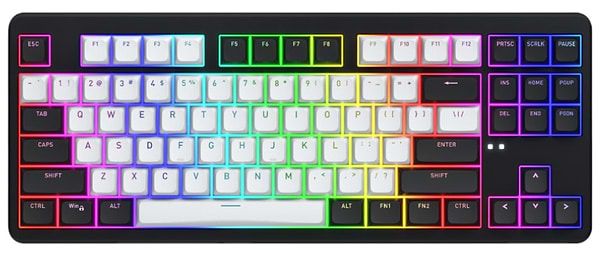 Фото - Клавіатура бездротова ігрова Hator Rockfall 3 Mecha TKL wireless Orange Black (HTK850)