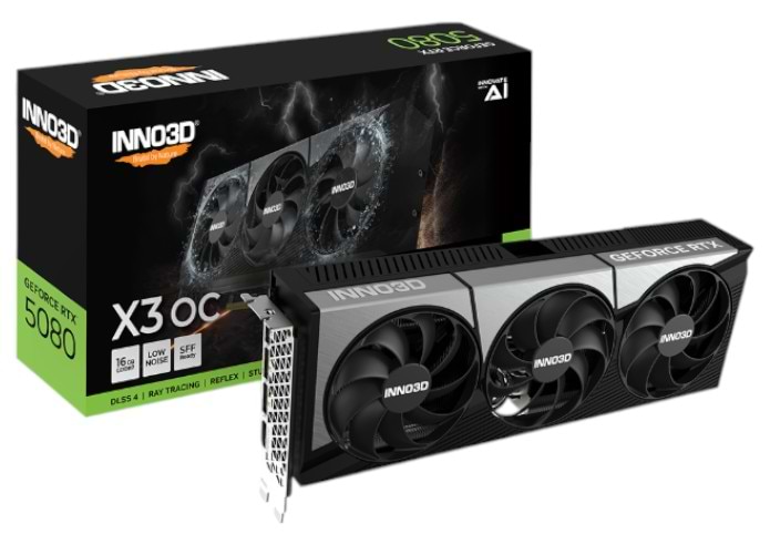 Відеокарта Inno3D NVIDIA GeForce RTX 5080 X3 OC (N50803-16D7X-17603930)