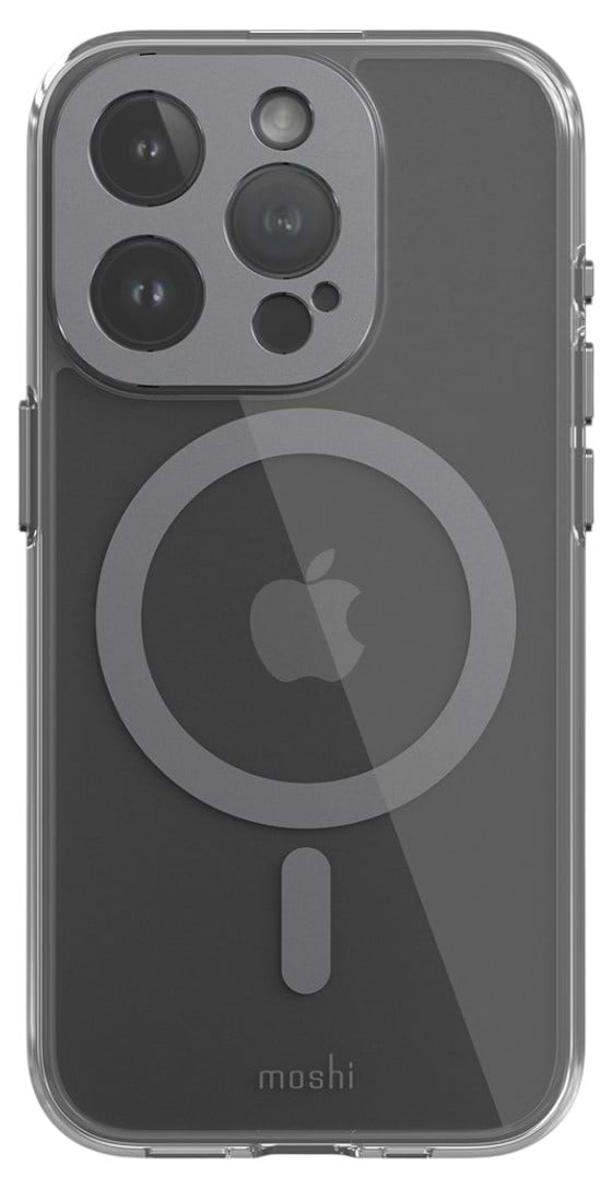 Чехол для смартфона Moshi iGlaze Slim Hardshell Case Meteorite Gray for iPhone 15 Pro (99MO231007) - Фото 1