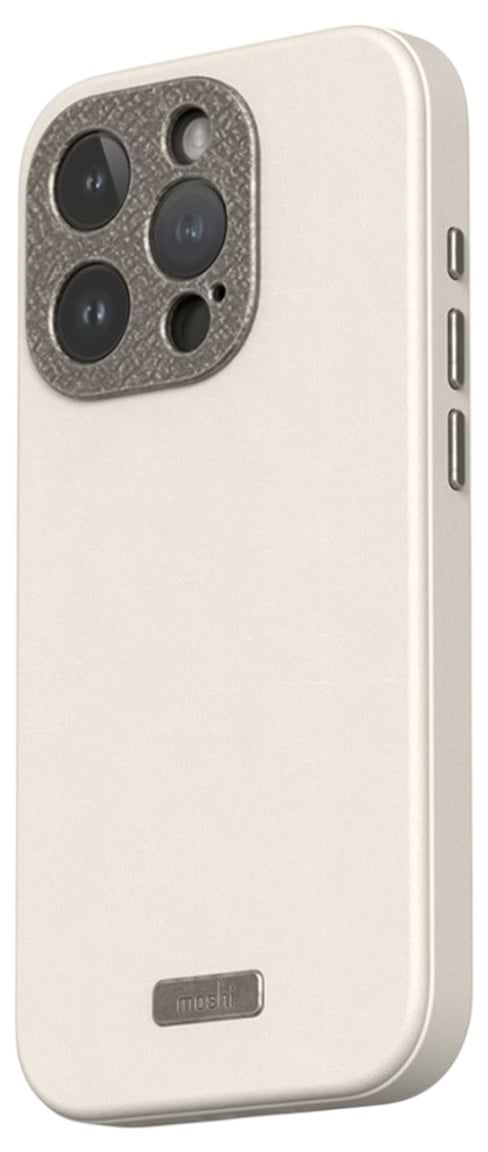 Фото - Чохол для смартфону Moshi Napa Slim Hardshell Case Eggnog White for iPhone 15 Pro (99MO231111)