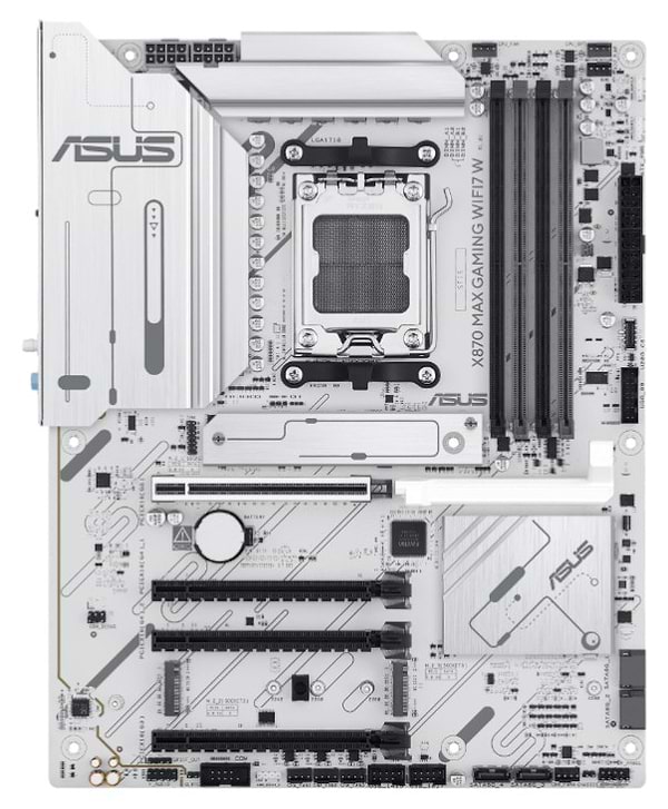 Фото - Материнська плата Asus X870 MAX GAMING WIFI7 White 4xDDR5