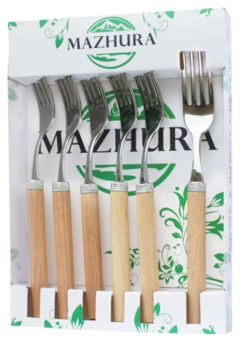 Набір виделок столових MAZHURA Beech wood 6 пр. (mz505663)