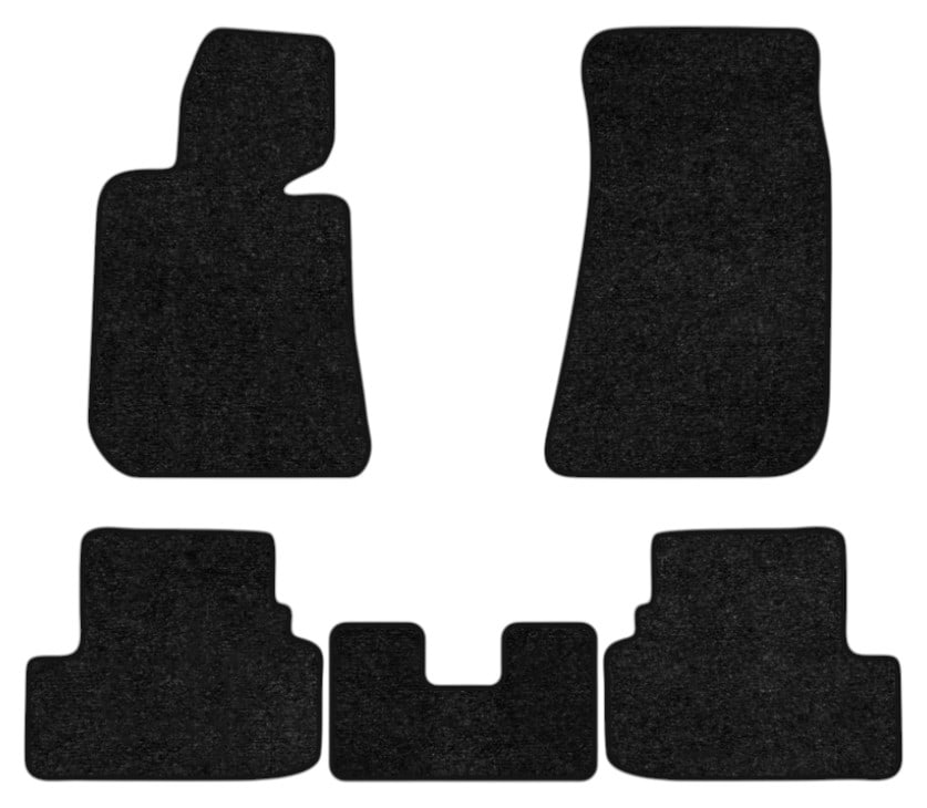 Коврики ворсовые в салон авто EVAtech Standard для BMW 3 Series (E30) RWD 1982-1994 2 поколение Sedan EU черный кант BM13098CB5VEB