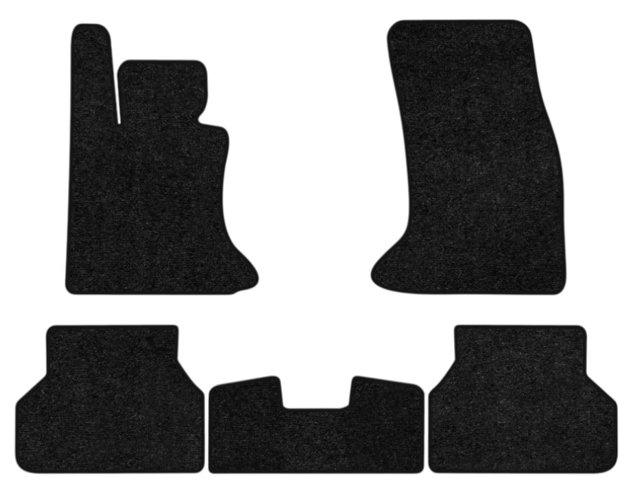 Килимки ворсові в салон авто EVAtech Standard для BMW 5 Series (E60) 2003-2010 6 покоління Sedan USA чорний кант BM13269C5BM4VEB