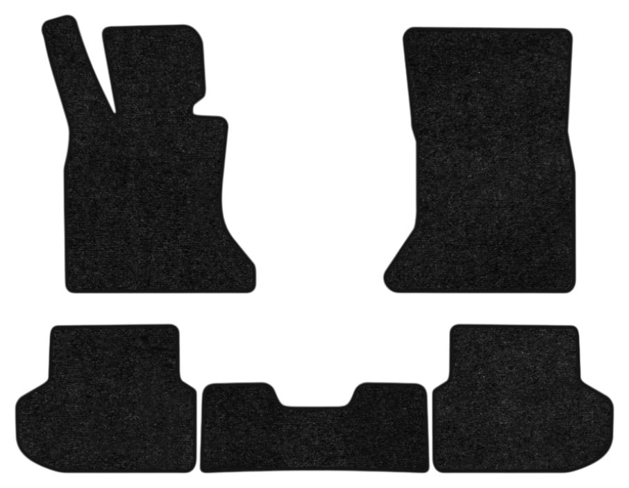 Коврики ворсовые в салон авто EVAtech Standard для BMW 5 Series (F10) (xDrive) Restyling Electric seats 2013-2017 6 поколение Sedan EU черный кант BM13491C5BM8VEB