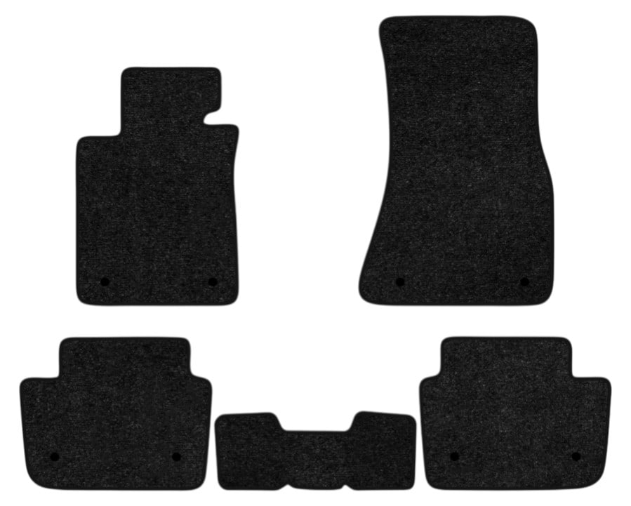 Коврики ворсовые в салон авто EVAtech Standard для BMW 5 Series (G30) Plug-in Hybrid 2017 7 поколение Sedan EU черный кант BM23418CB5BW8VEB