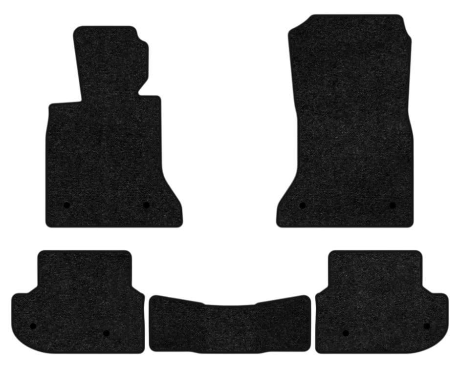 Килимки ворсові в салон авто EVAtech Standard для BMW 5 Series (F10) Mechanical seats 2010-2013 6 покоління Sedan EU чорний кант BM31054CB5BW8VEB