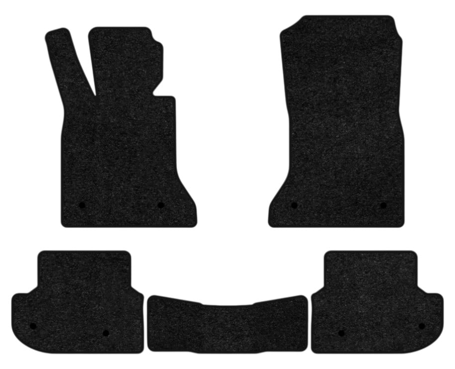 Коврики ворсовые в салон авто EVAtech Standard для BMW 5 Series (F11) RWD Mechanical seats 2010-2013 6 поколение Combi EU черный кант BM31056C5BW8VEB