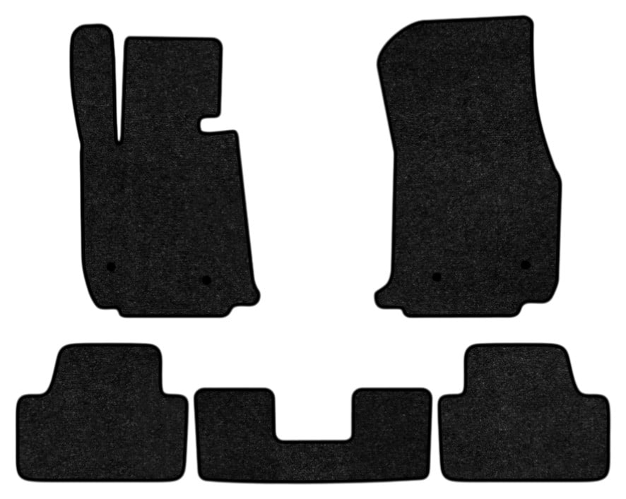 Коврики ворсовые в салон авто EVAtech Standard для BMW 4 Series (F33) RWD 2013-2020 1 поколение Cabrio EU черный кант BM12812C5BW4VEB