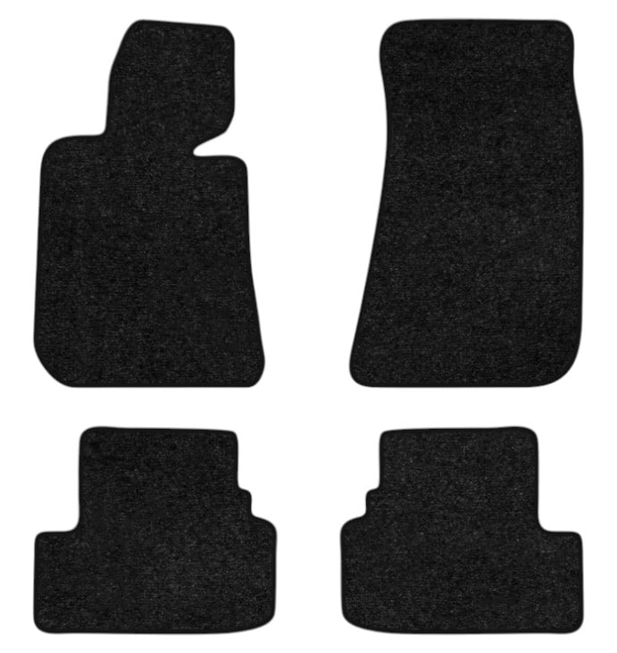 Коврики ворсовые в салон авто EVAtech Standard для BMW 3 Series (E30) FWD 1982-1994 2 поколение Sedan EU черный кант BM1742PB4VEB