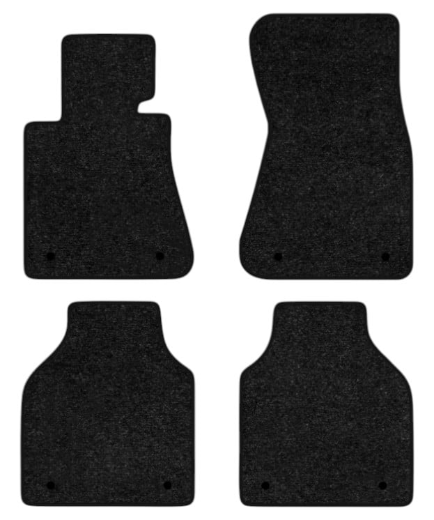 Коврики ворсовые в салон авто EVAtech Standard для BMW 7 Series (E66) (Long) 2001-2008 4 поколение Sedan EU черный кант BM21876PB4BW8VEB