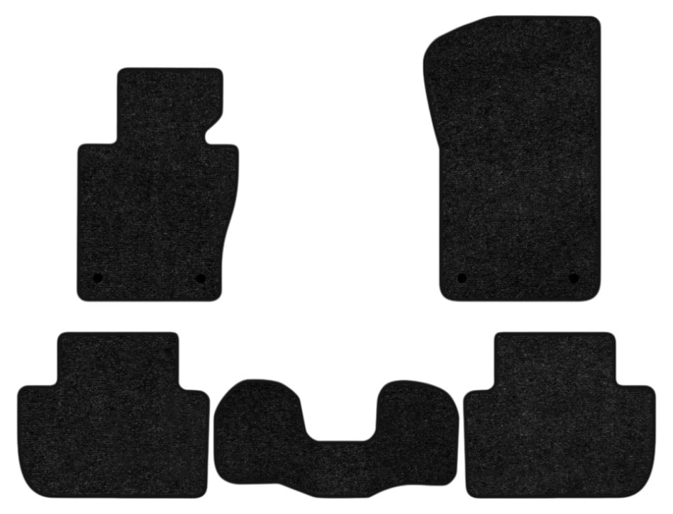 Коврики ворсовые в салон авто EVAtech Standard для BMW X3 (E83) (4 clips) 2003-2010 1 поколение SUV EU черный кант BM22470CB5BW4VEB