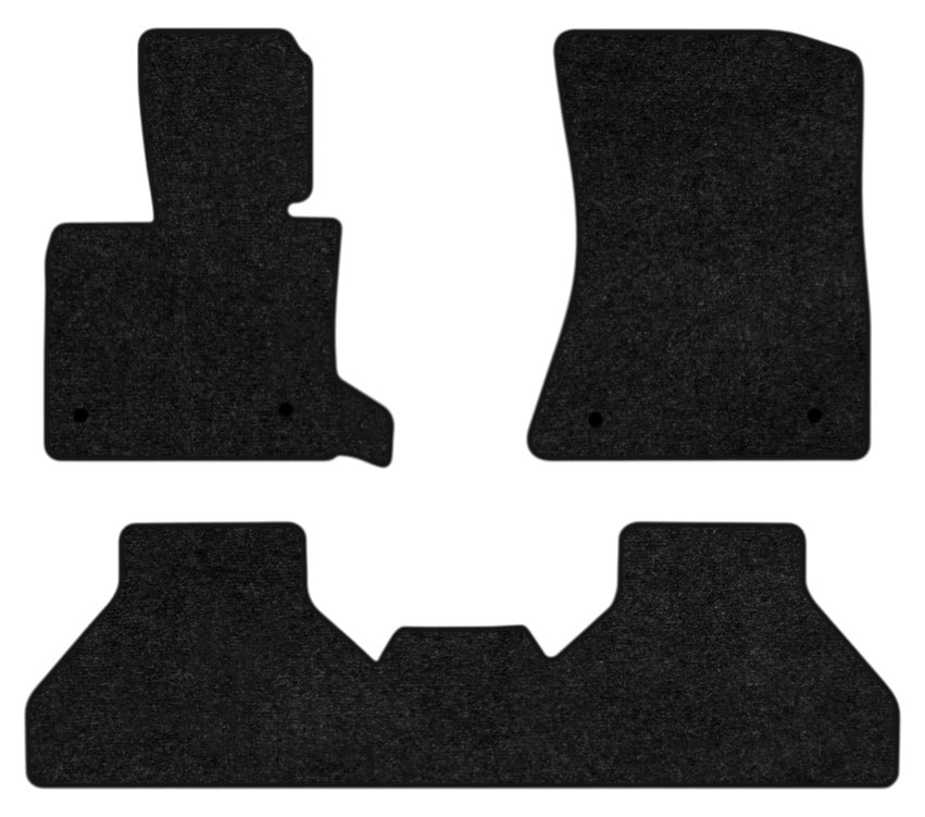 Коврики ворсовые в салон авто EVAtech Standard для BMW X5 (E70) (open threshold) 2006-2013 2 поколение SUV USA черный кант BM33438ZB3BW4VEB