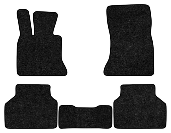 Фото - Коврики ворсовые в салон авто EVAtech Standard для BMW 5 Series Gran Turismo (F07) Restyling 2013-2017 6 поколение Liftback EU черный кант BM43150C5VEB