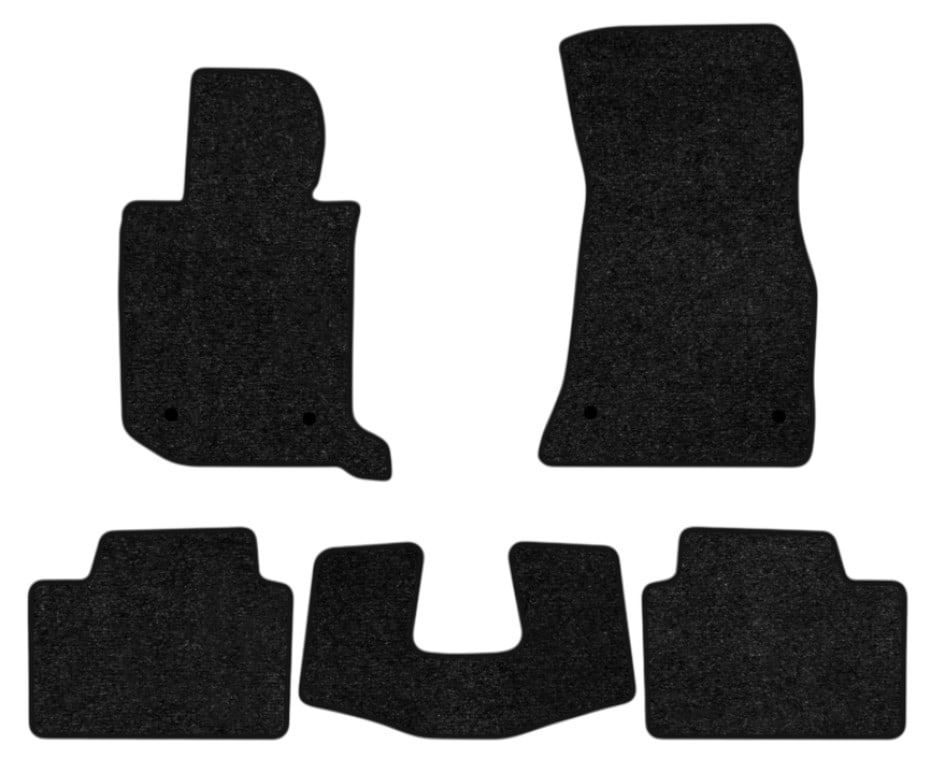 Коврики ворсовые в салон авто EVAtech Standard для BMW 3 Series (G20) 2018 7 поколение Sedan EU черный кант BM51760CB5BW4VEB