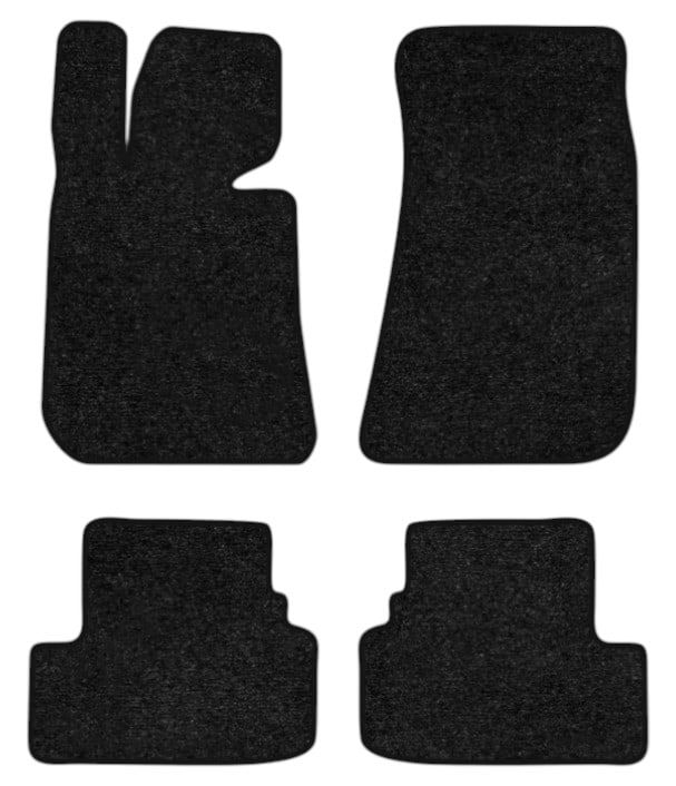 Коврики ворсовые в салон авто EVAtech Standard для BMW 3 Series (E30) 1982-1994 2 поколение Cabrio EU черный кант BM1740P4VEB