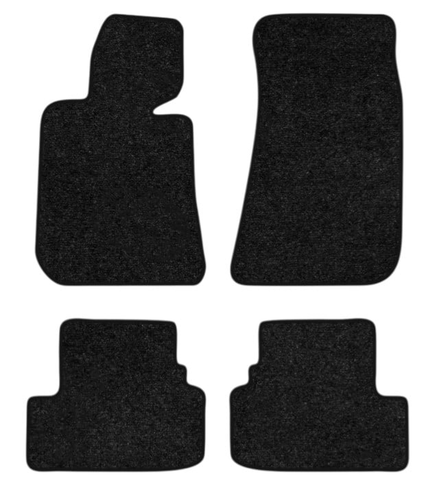 Коврики ворсовые в салон авто EVAtech Standard для BMW 3 Series (E30) 1982-1994 2 поколение Cabrio EU черный кант BM1740PB4VEB