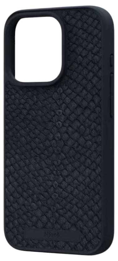 Фото - Чохол для смартфону Njord Salmon Leather MagSafe Case Black for iPhone 15 Pro (NA53SL00)