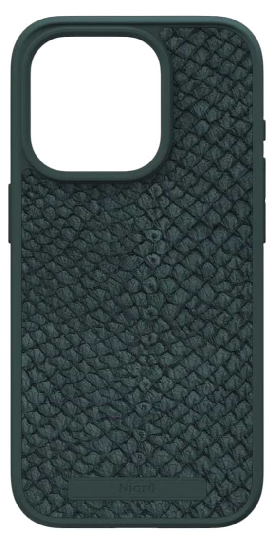 Фото - Чохол для смартфону Njord Salmon Leather MagSafe Case Dark Green for iPhone 15 Pro (NA53SL02)