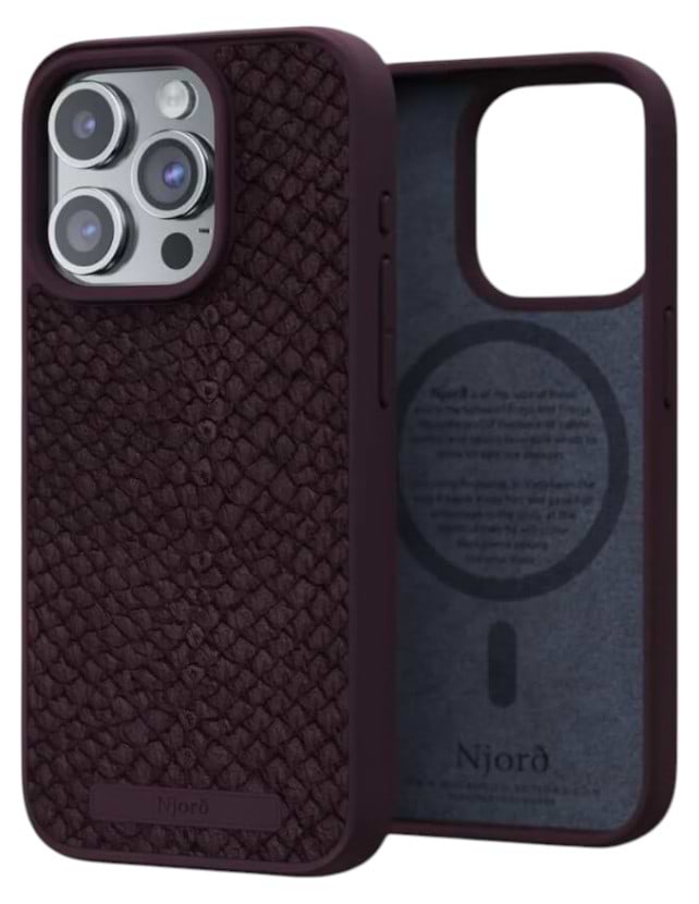 Чехол для смартфона Njord Salmon Leather MagSafe Case Rust for iPhone 15 Pro (NA53SL03) - Фото 1