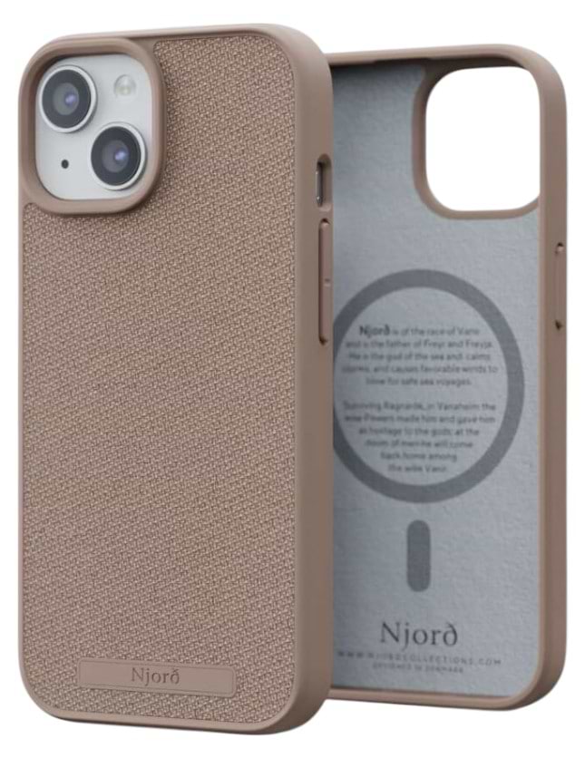 Чехол для смартфона Njord Fabric MagSafe Case Pink Sand for iPhone 15 (NA51FA12) - Фото 1