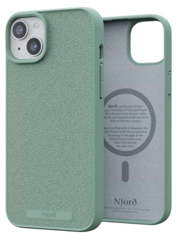 Чехол для смартфона Njord Fabric MagSafe Case Turquoise for iPhone 15 Plus (NA52FA13) - Фото 1