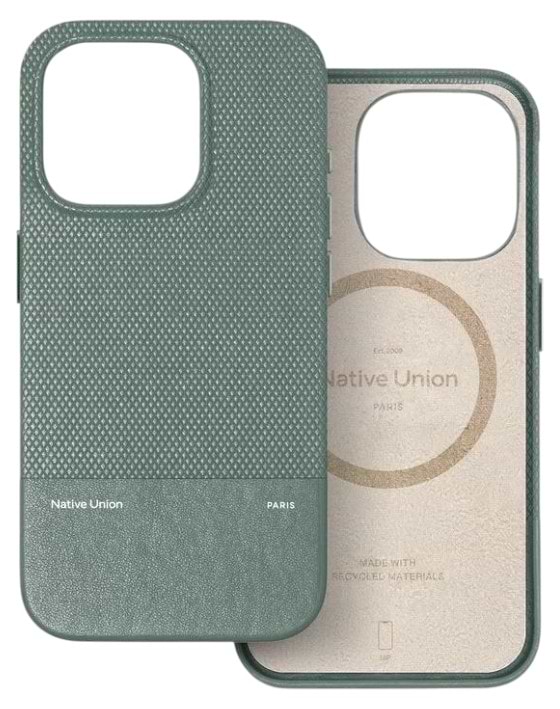Чохол для смартфону Native Union (RE) Classic Case Slate Green for iPhone 16 Pro (RECLA-GRN-NP24P) - Фото 1