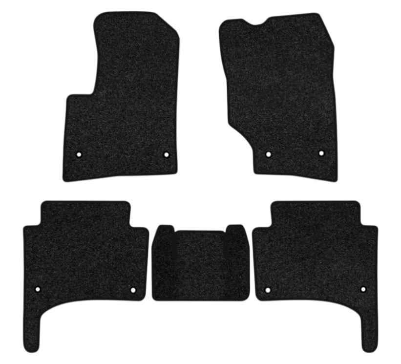 Коврики ворсовые в салон авто EVAtech Premium для Volkswagen Touareg (7L) Restyling 2006-2010 1 поколение SUV EU черный кант (VW14155CB5TL8VPB)