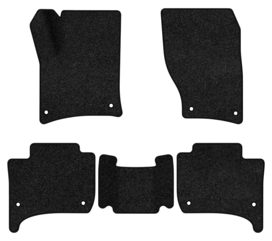 Коврики ворсовые в салон авто EVAtech Premium для Volkswagen Touareg (7P) (2-zone climate control) 2010-2014 2 поколение SUV EU черный кант (VW32527CD5TL8VPB)