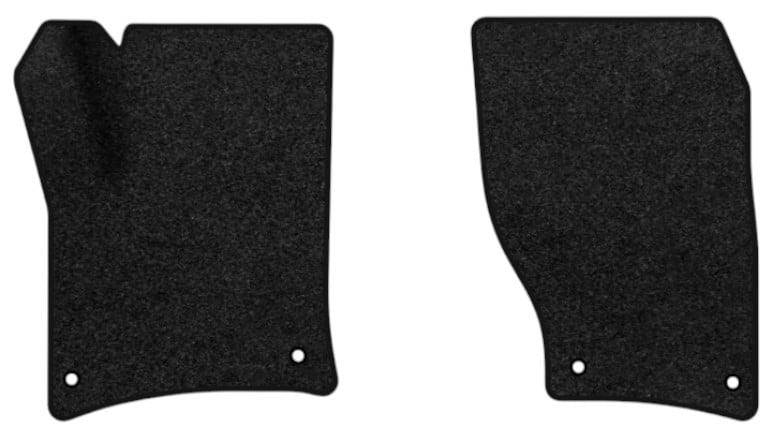 Килимки ворсові в салон авто EVAtech Premium для Volkswagen Touareg (7P) (2-zone climate control) 2010-2014 2 покоління SUV EU чорний кант (VW32527AD2TL4VPB)