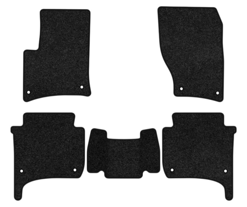 Коврики ворсовые в салон авто EVAtech Premium для Volkswagen Touareg (7P) (4-zone climate control) 2010-2014 2 поколение SUV EU черный кант (VW33959CB5TL8VPB)