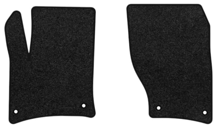 Килимки ворсові в салон авто EVAtech Premium для Volkswagen Touareg (7P) (4-zone climate control) 2010-2014 2 покоління SUV EU чорний кант (VW33959A2TL4VPB)