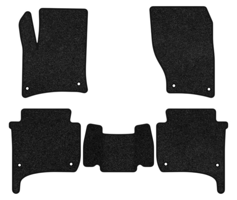 Коврики ворсовые в салон авто EVAtech Premium для Volkswagen Touareg (7P) (4-zone climate control) 2010-2014 2 поколение SUV EU черный кант (VW33959C5TL8VPB)