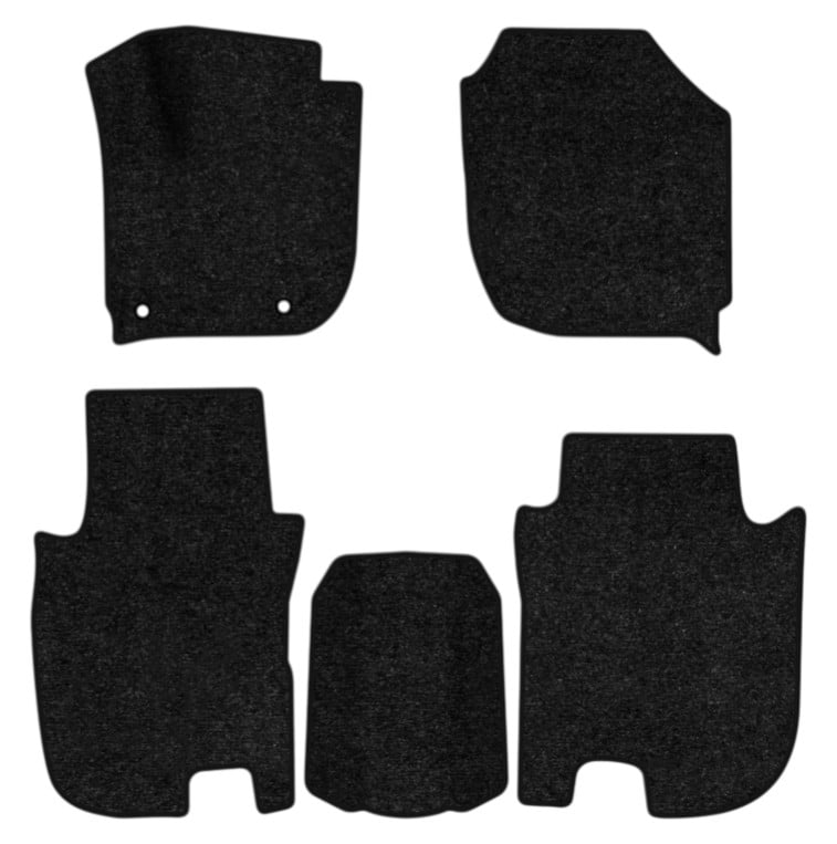 Коврики ворсовые в салон авто EVAtech Standard для Honda Fit 2013-2020 3 поколение Htb USA черный кант HA1470CE5TL2VEB