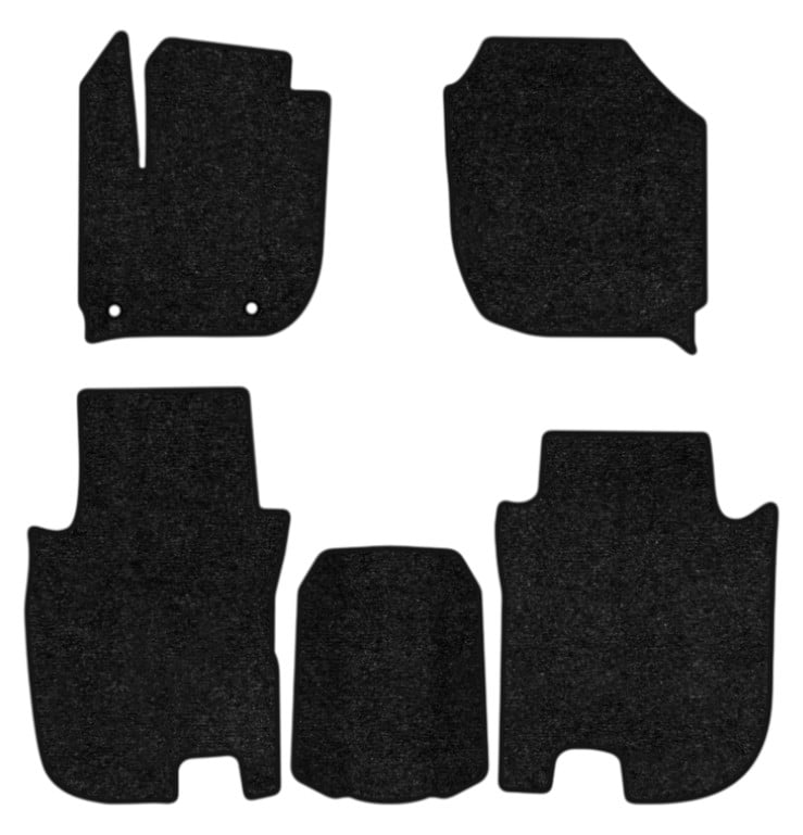 Коврики ворсовые в салон авто EVAtech Standard для Honda Fit 2013-2020 3 поколение Htb USA черный кант HA1470CV5TL2VEB