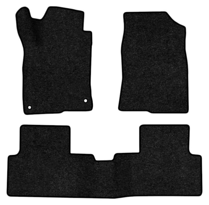 Коврики ворсовые в салон авто EVAtech Standard для Honda Civic (FK) 5-doors 2015-2021 10 поколение Htb USA черный кант HA1675ZE3TL2VEB