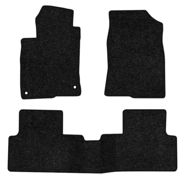 Коврики ворсовые в салон авто EVAtech Standard для Honda Civic (FK) 5-doors 2015-2021 10 поколение Htb USA черный кант HA1675ZG3TL2VEB