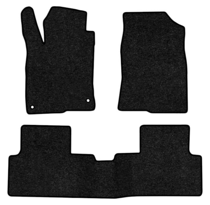 Коврики ворсовые в салон авто EVAtech Standard для Honda Civic (FK) 5-doors 2015-2021 10 поколение Htb USA черный кант HA1675ZV3TL2VEB