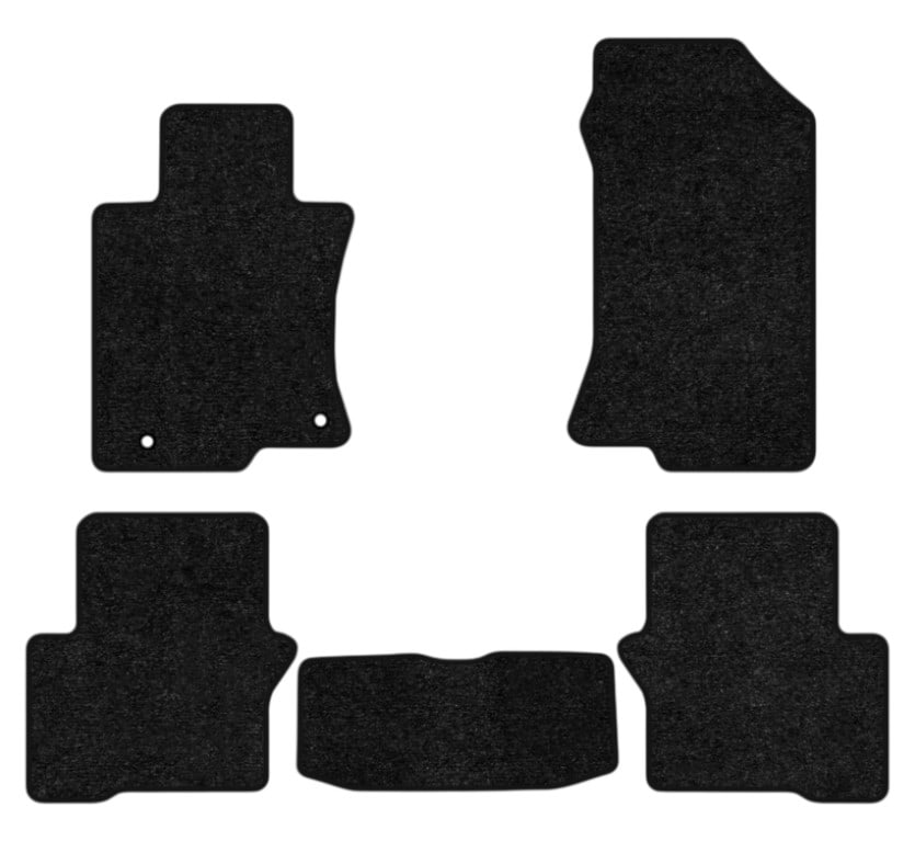 Коврики ворсовые в салон авто EVAtech Standard для Honda Crosstour AWD 2009-2015 1 поколение SUV EU черный кант HA21537CB5TL2VEB