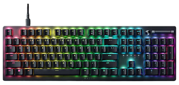 Фото - Клавіатура дротова ігрова Razer DeathStalker V2 Purple Switch (RZ03-04501800-R3M1) Фото - Клавіатура дротова ігрова Razer DeathStalker V2 Purple Switch (RZ03-04501800-R3M1)