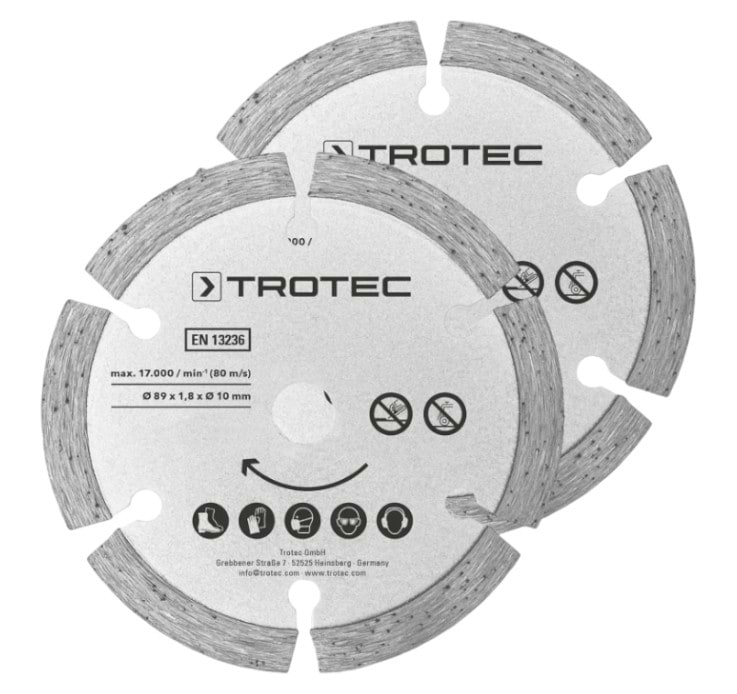 Диск алмазный Trotec Diamond 89х10х1,8 2 шт. (6215001302)