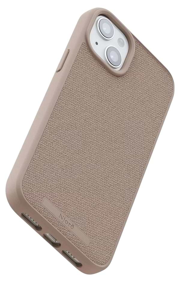 Фото - Чохол для смартфону Njord Fabric MagSafe Case Pink Sand for iPhone 15 Plus (NA52FA12)
