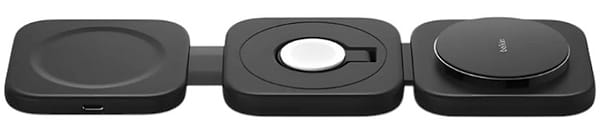 Фото - Бездротовий зарядний пристрій Belkin 3в1 Travel Pad Wireless Qi2 15Вт Black (WIZ024VFBK)