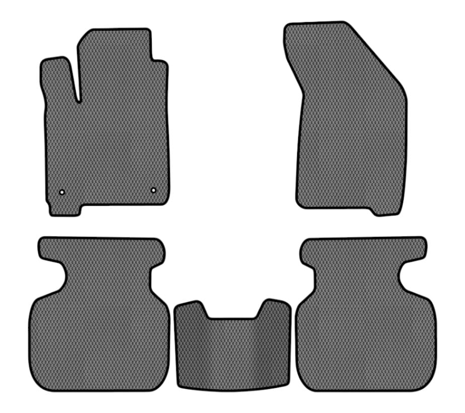 EVA коврики в салон авто EVAtech для Journey (2 clips) 5 seats Dodge 2007-2020 1 поколение SUV EU DE13386CV5LA2RGB