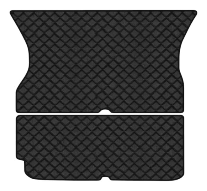 Коврик из экокожи в багажник авто EVAtech ECO для Model X 5 seats Restyling Tesla 2021 1 поколение SUV USA (TA44288BE2BBB)