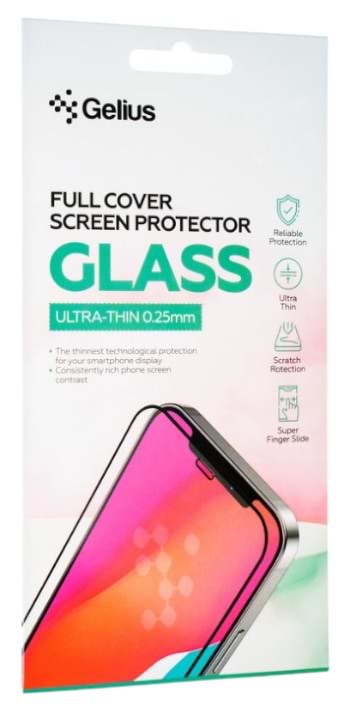 Защитное стекло для смартфона Gelius Full Cover Ultra-Thin 0.25mm for Infinix HOT 40/40 Pro/Spark 10 Pro/20 Pro/Pova 5 Black (100344) - Фото 1