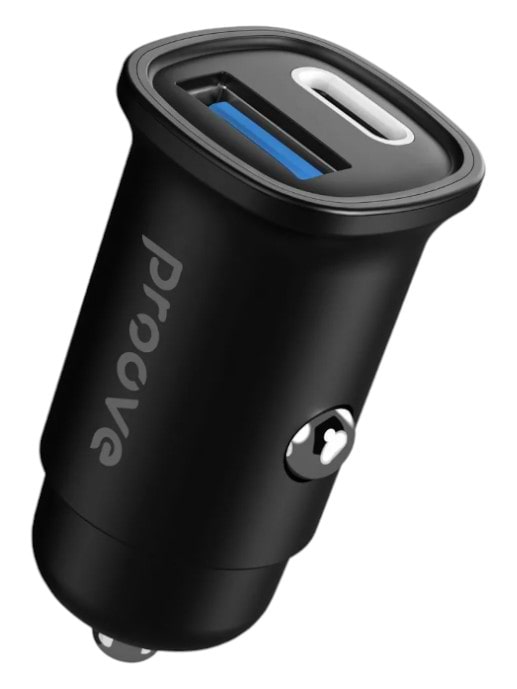 Автомобільний зарядний пристрій Proove Flash 30W (Type-C + USB) + Cable Type-C to Type-C black (CCFC30111201) - Фото 1